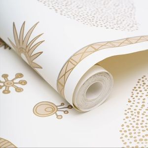 Cosmic Desert Wallpaper in Gold by Justina Blakeney® - Sure Strip